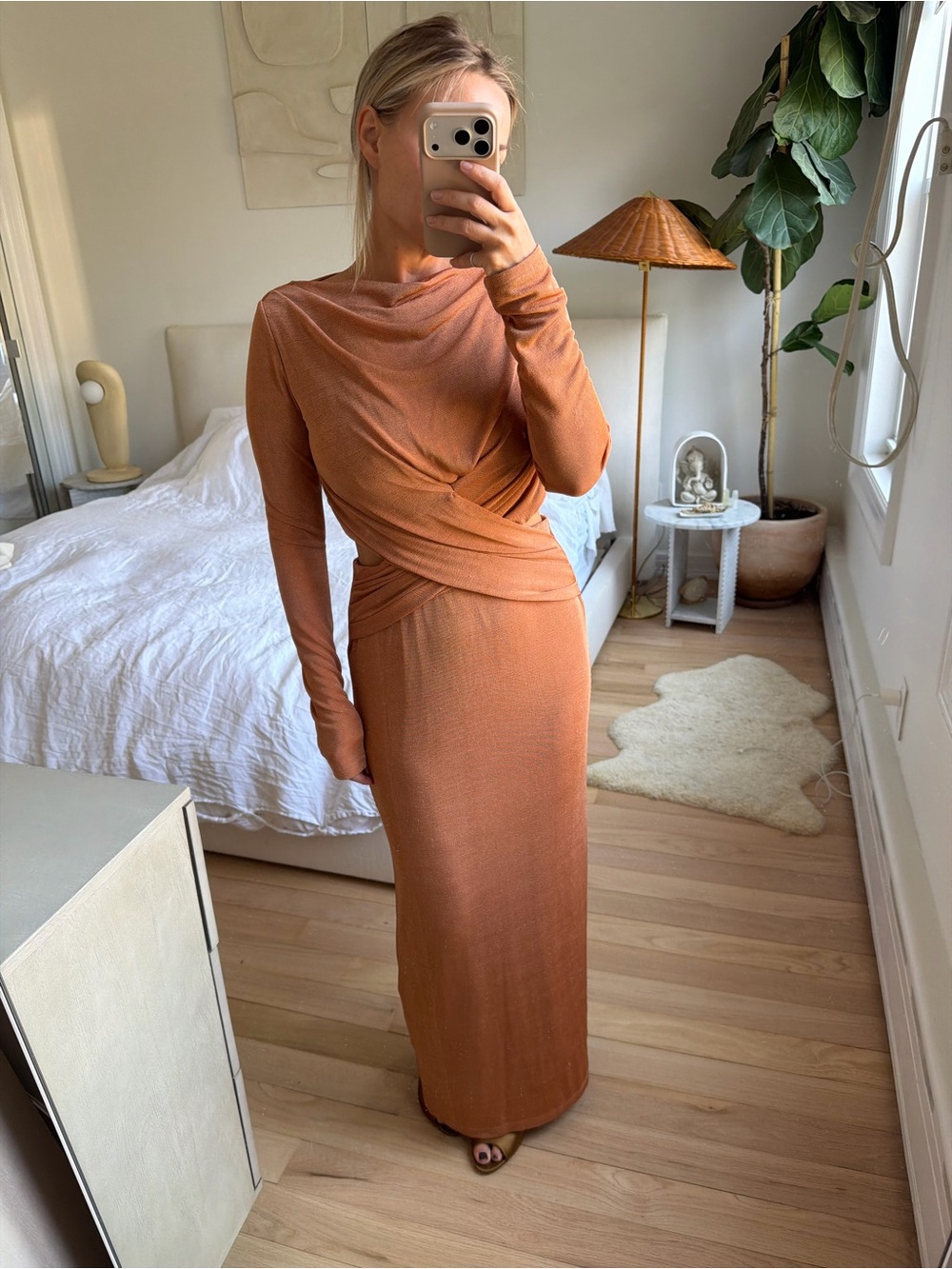 Significant  Other Peach Color Dress Size 6